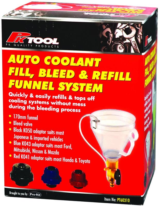 4-Piece Coolant Filling Kit - Universal Coolant Refill Tool Set for Cars, Trucks & Vehicles - Perfect for DIY Auto Maintenance & Engine Cooling System Service