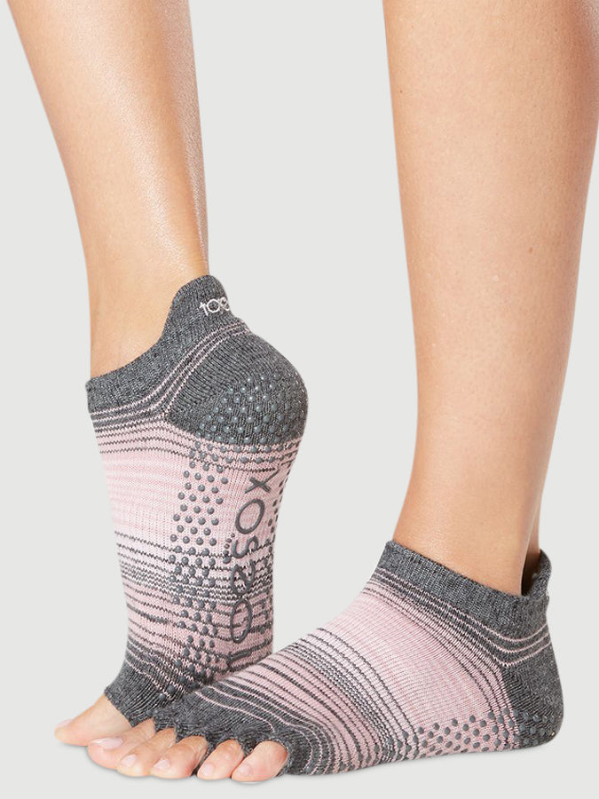 ToeSox Low Rise Half Toe Grip Socks for Women - Non-Slip Yoga Socks with Toe Separation - Perfect for Yoga, Pilates, Barre & Home Workouts