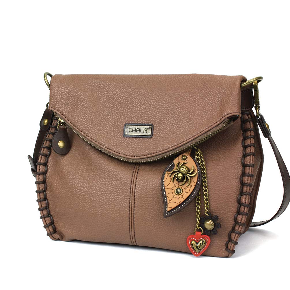 Stylish Brown Crossbody Bag with Flap Top & Zipper - Women's Fashion Shoulder Handbag for Daily Use, Travel & Shopping