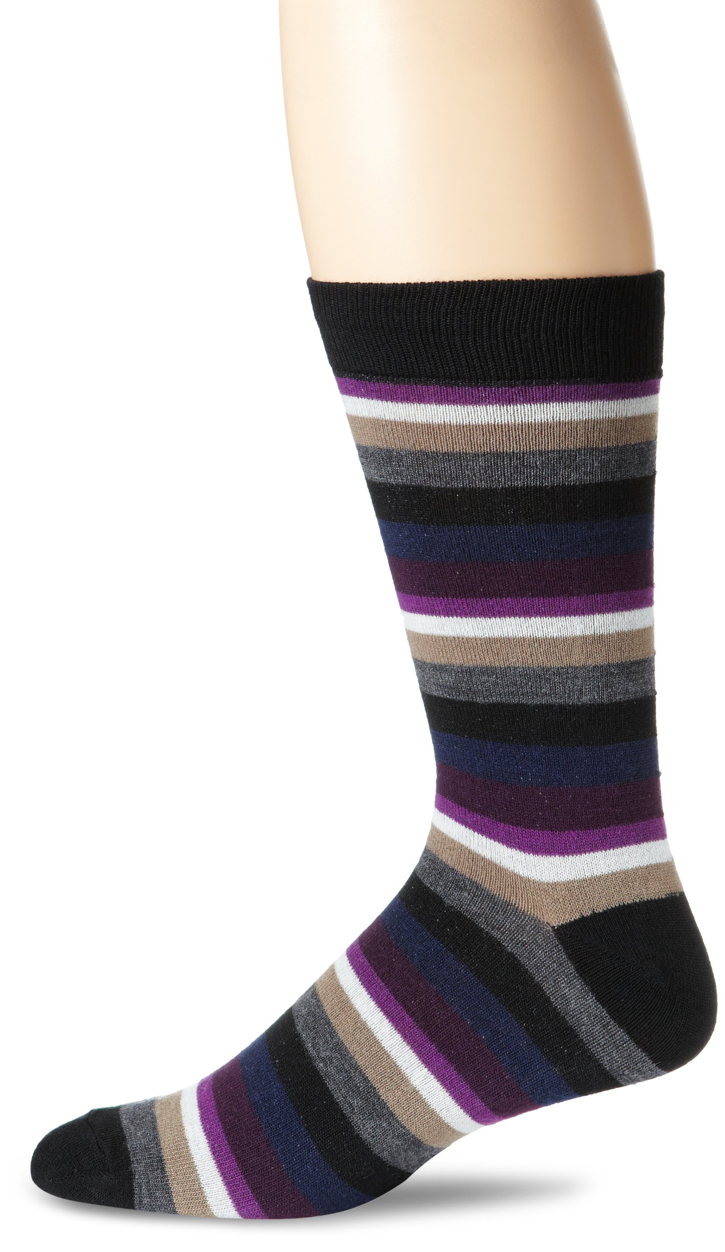 K. Bell Men's Arrow Stripe Wool Crew Socks - Warm Winter Socks for Outdoor Hiking, Work & Casual Wear