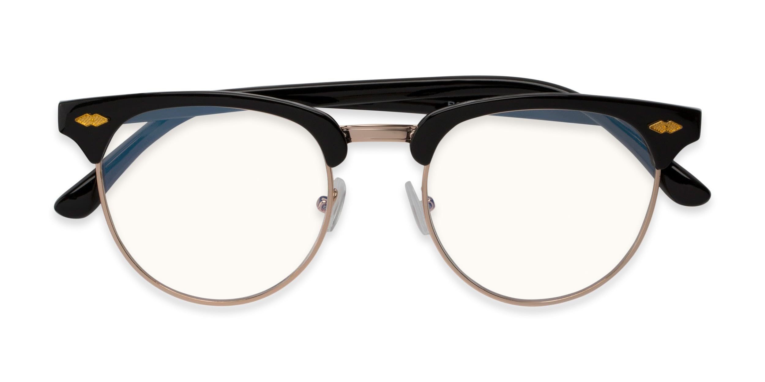 Blue Light Blocking Reading Glasses for Men & Women - Adrian Round Frame Anti-Eye Strain Readers | Perfect for Computer Work, Gaming & Nighttime Reading