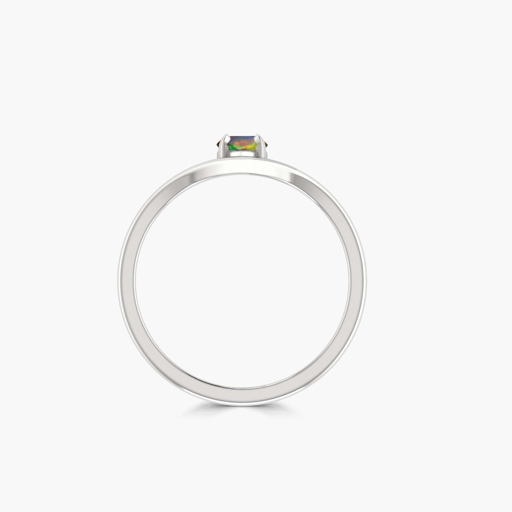 Exquisite Marquise Black Opal Wedding Ring for Women – Unique Fire Gemstone Engagement Band, Perfect for Bridal, Anniversary & Special Occasions