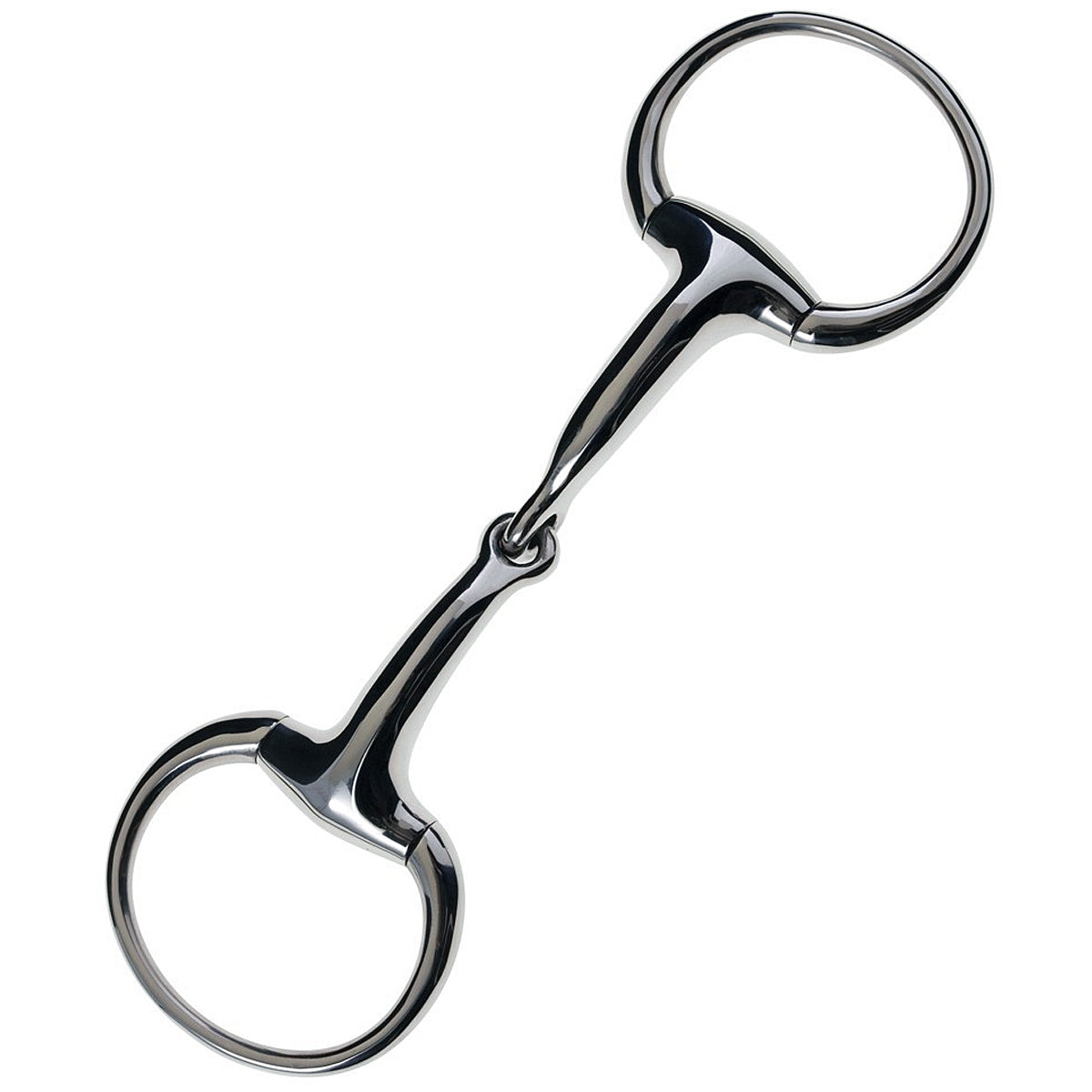 JP Korsteel Stainless Steel Heavyweight 19mm Solid Eggbutt Snaffle Bit for Horses - Durable Training Bit for English & Western Riding, Dressage & Jumping