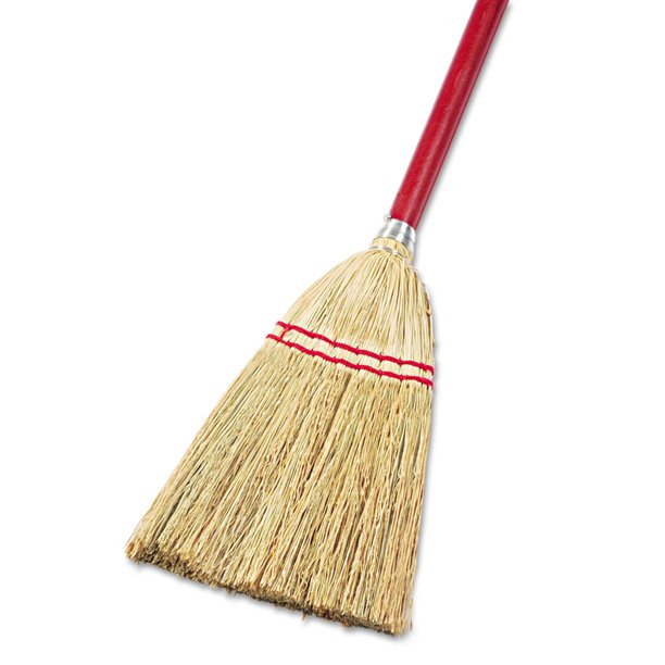 Premium Lobby Broom with Mixed Corn Fiber - Heavy-Duty Commercial Floor Sweeper for Hotels, Offices, and Entryways - Ideal for Hardwood, Tile, and Concrete Floors