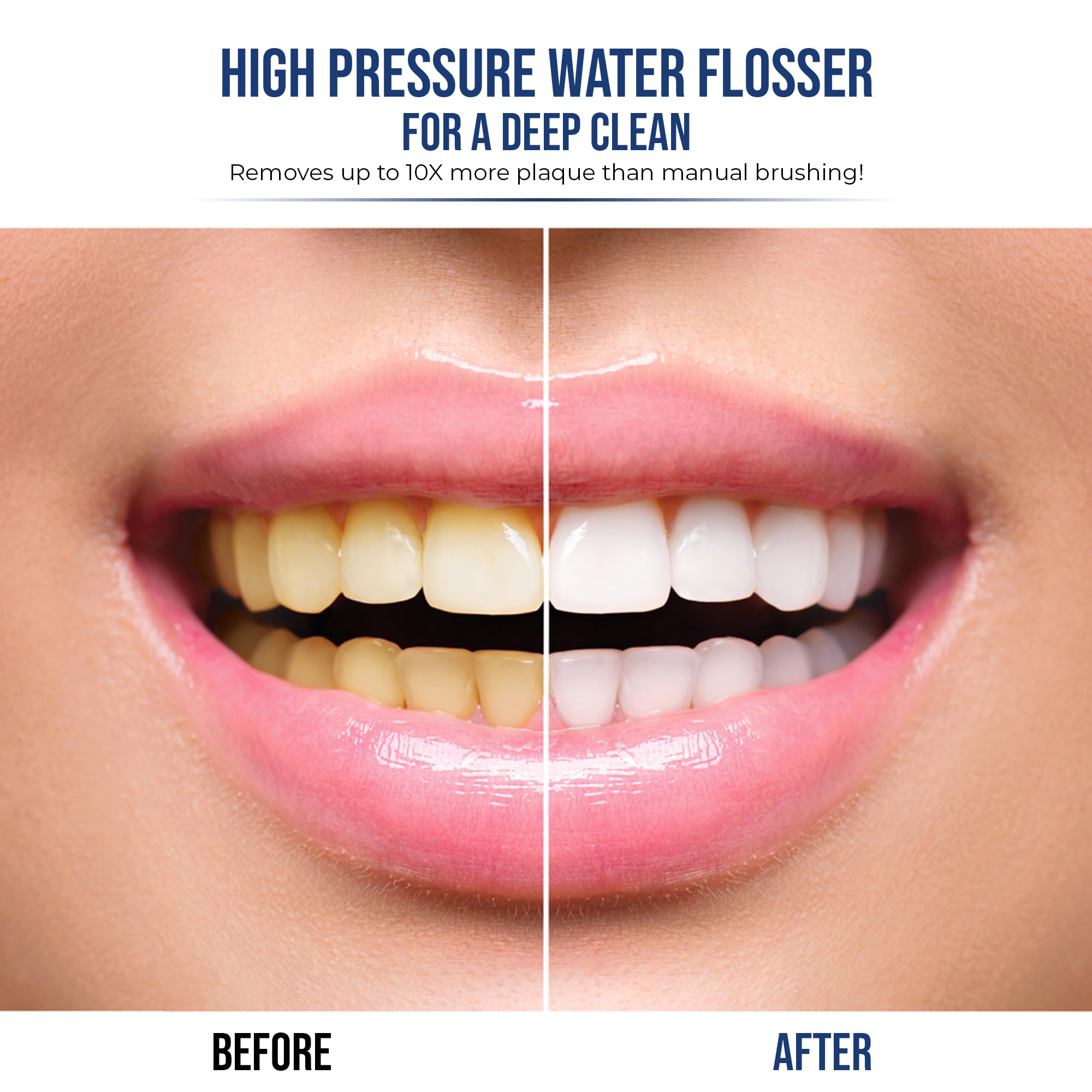 2-in-1 Electric Toothbrush with Water Flosser - 40,000 VPM Sonic Toothbrush & High Pressure Dental Water Flosser Combo, 5 Brushing Modes, Perfect for Braces, Implants & Gum Care - Ideal for Travel, Home & Office Use