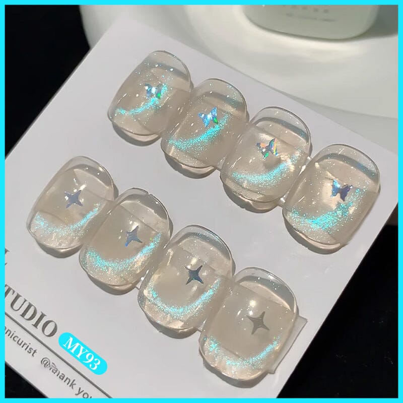 Auroras Cat Magnetic Gel Polish MY93 Angel Tears 10ml - Long Lasting Nail Polish for Salon & Home Manicure - Perfect for Special Occasions & Everyday Wear
