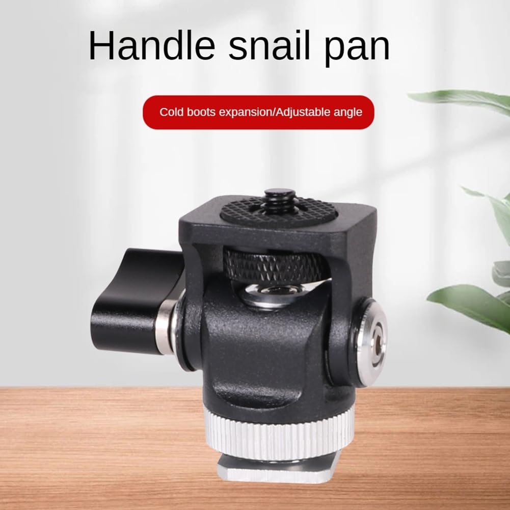 Paociuro 360° Swivel Hot Shoe Mount Adapter with 1/4