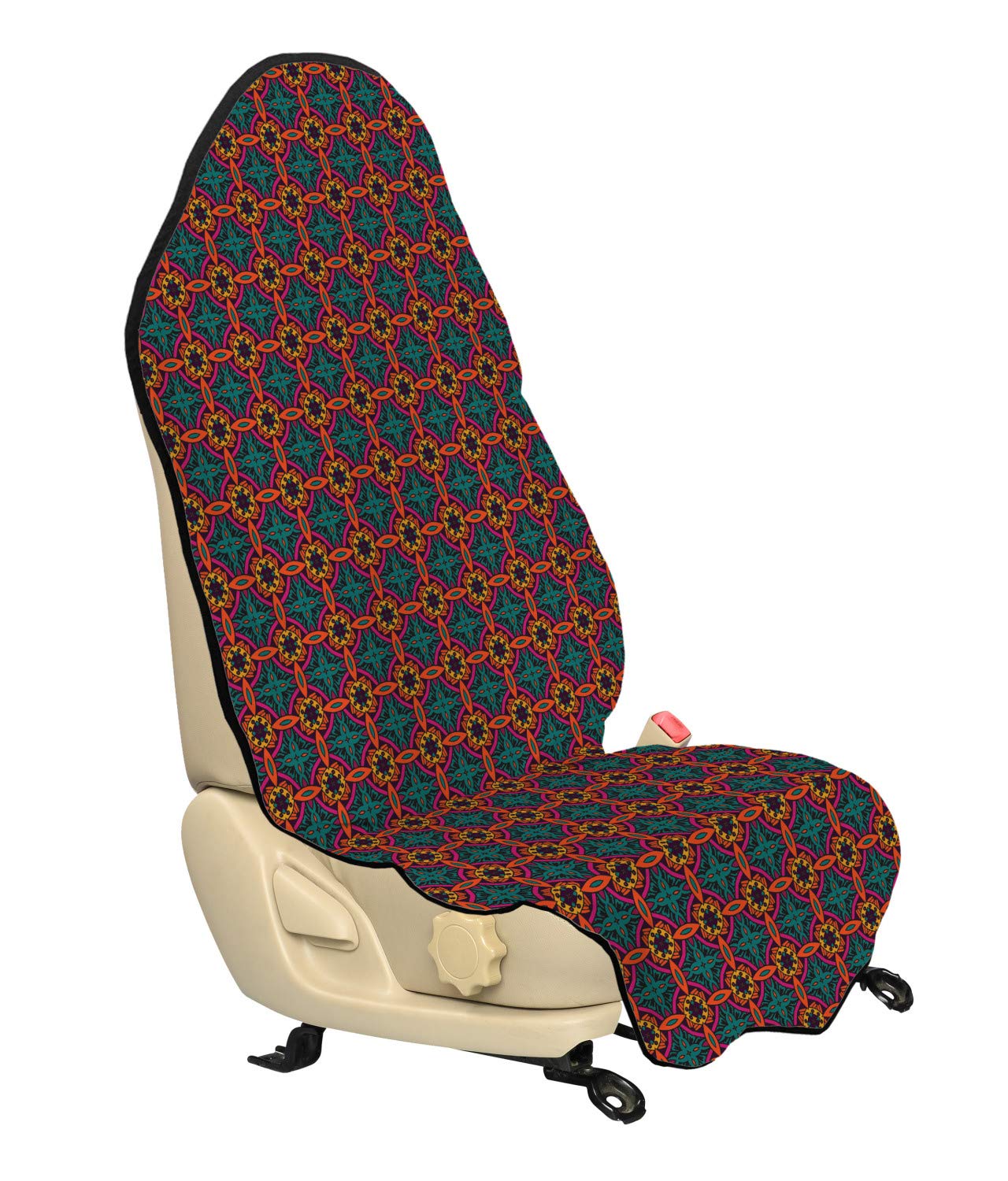 Ambesonne Floral Car Seat Cover - Universal Fit 30