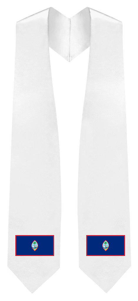 Guam Flag Embroidered Patch Stole - Authentic Guam Flag Sash for Parades, Festivals & Cultural Events | Perfect for Guam Independence Day & Heritage Celebrations