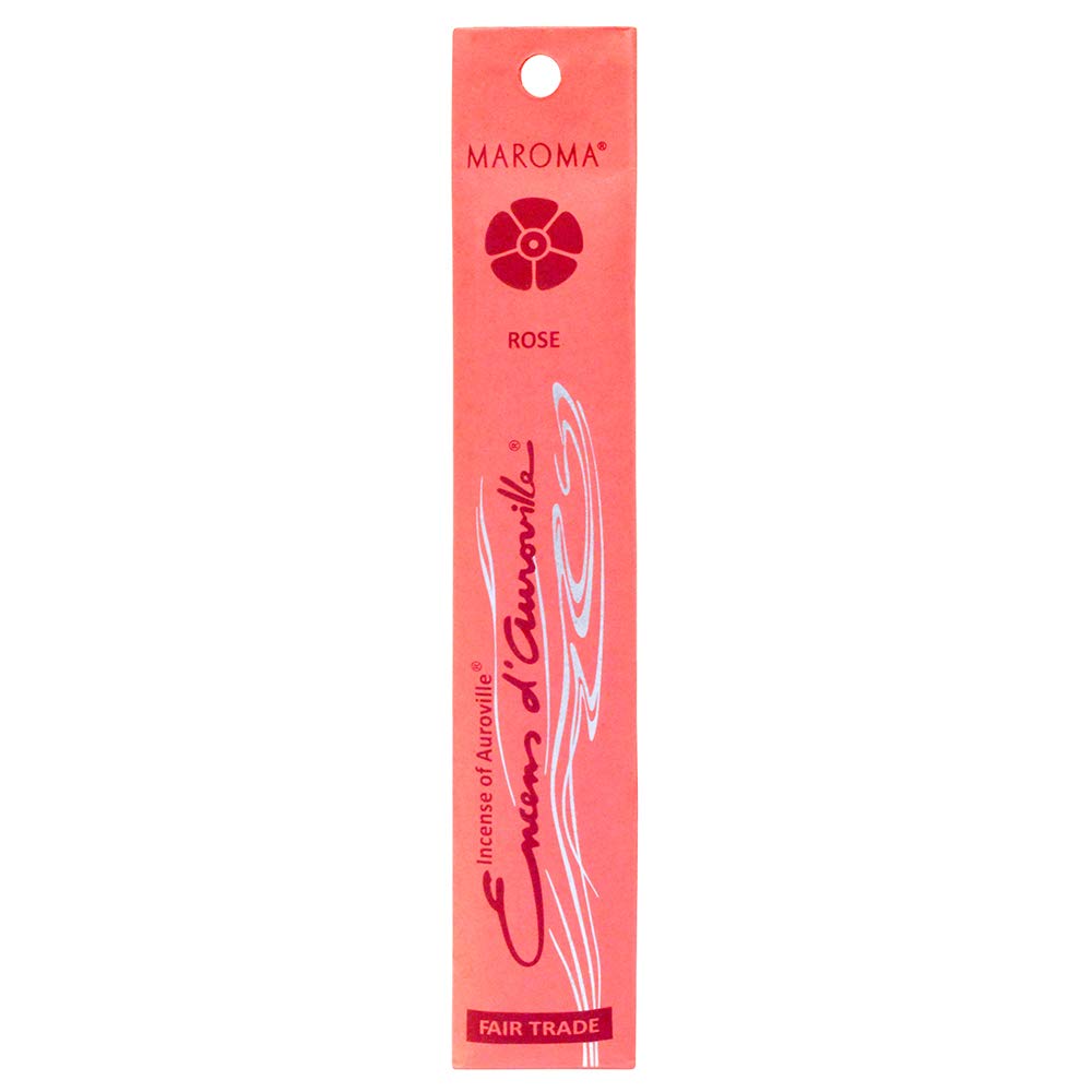 Maroma EDA Premium Rose Incense Sticks - 10 Count Pack for Relaxation, Meditation & Aromatherapy at Home