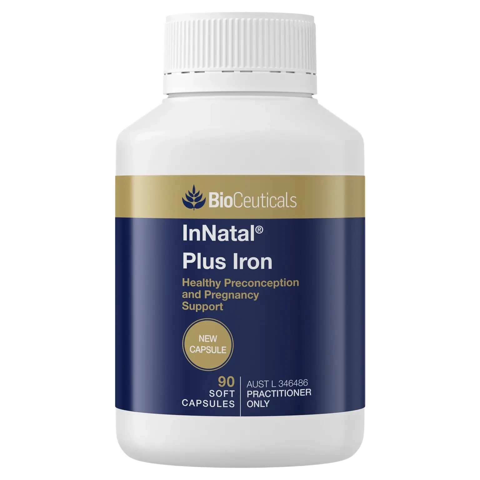 BioCeuticals Innatal Plus Iron - Premium Prenatal Vitamins with Iron for Pregnancy Support | Supports Maternal & Fetal Health, Energy Boost & Iron Supplementation | Ideal for Expecting Mothers & Women Trying to Conceive