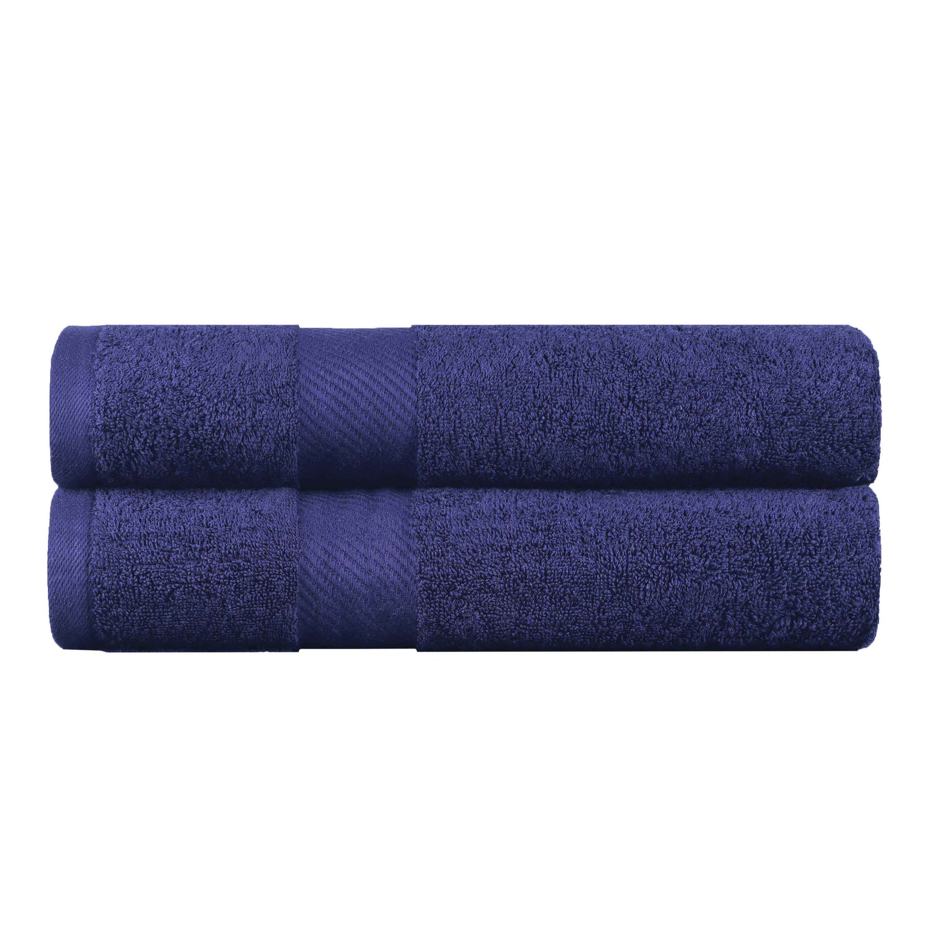 Premium Egyptian Cotton Bath Towels Set of 2 - Soft, Absorbent & Quick-Drying Medium Weight Plush Towels for Spa, Bathroom & Luxury Home Use