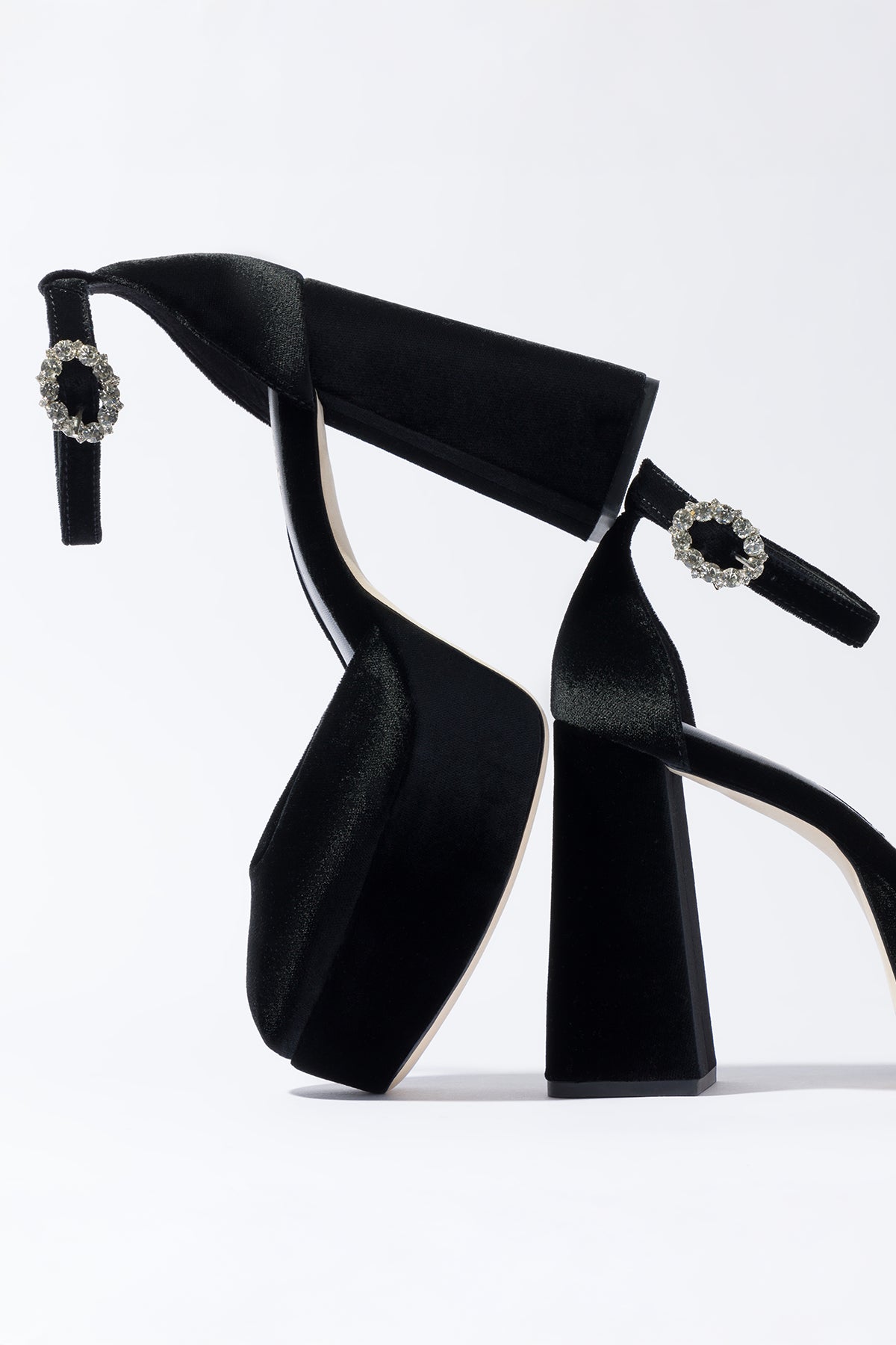 Ari Pump Women's Black Velvet Heels - Elegant Pointed Toe High Heels for Party, Wedding & Evening Events