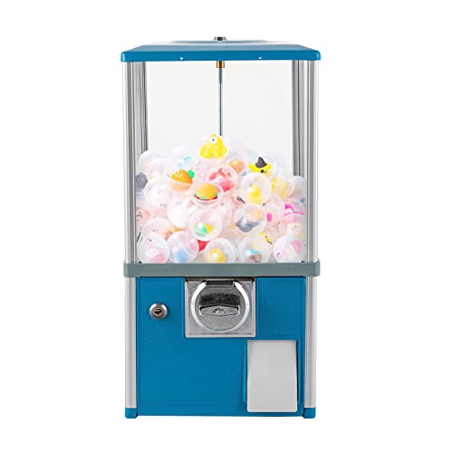 Blue Vintage Style Commercial Candy Gumball Vending Machine - 20.87