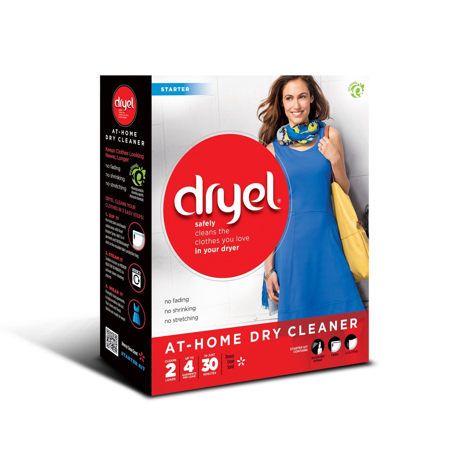 Dryel At-Home Dry Cleaner Starter Kit - 4 Loads per Pack (2-Pack) | Gentle Fabric Care for Delicates, Suits & Work Clothes | Perfect for Travel, Office & Special Occasions