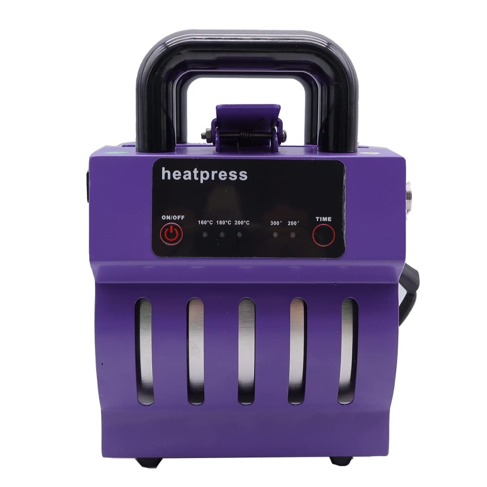 Sublimation Mug Press Machine - 11OZ & 12OZ Mini Heat Transfer Press for DIY Mugs & Cups, 110V (Purple) | Perfect for Custom Gifts, Home Decor & Small Business Printing
