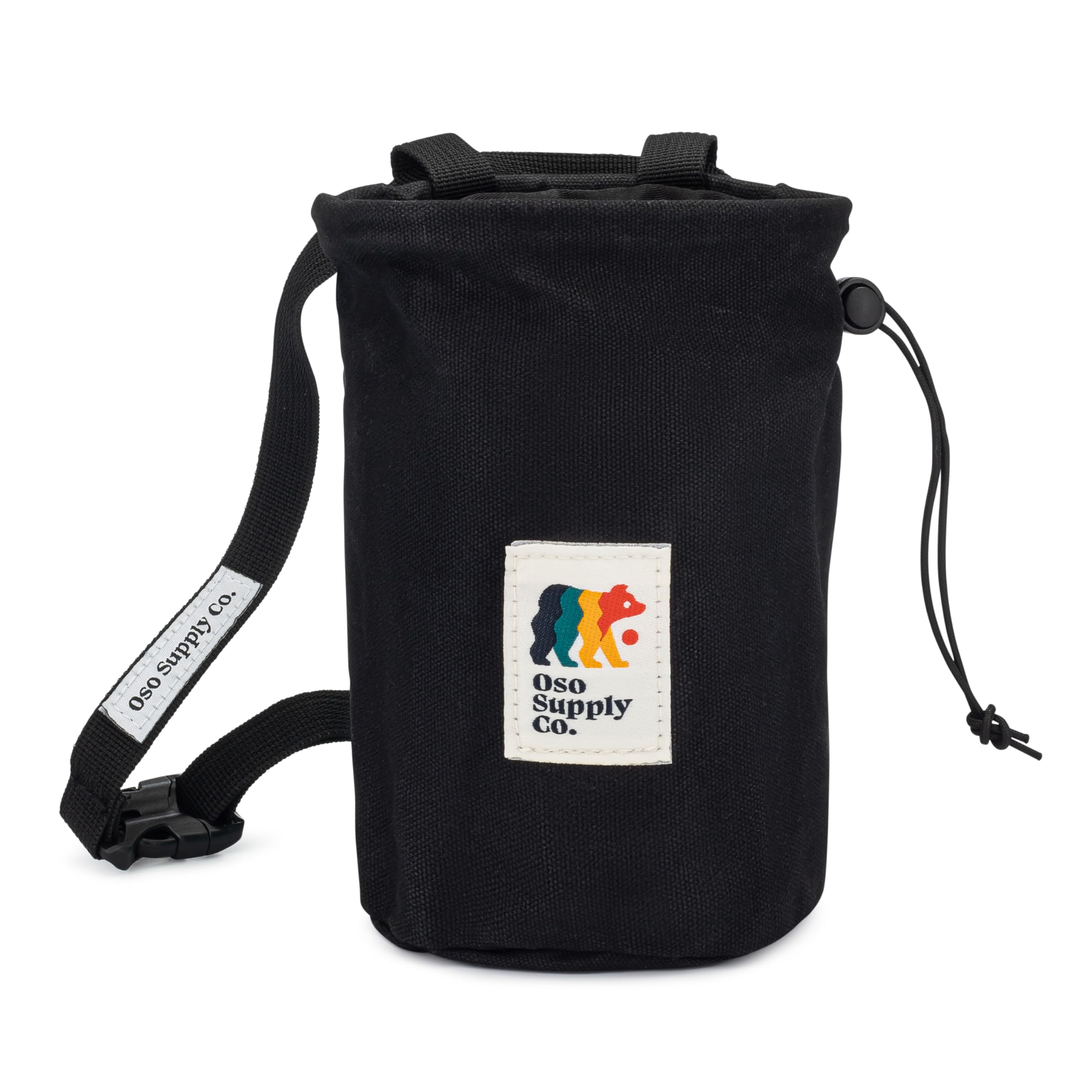 Waxed Canvas Chalk Bag for Rock Climbing & Bouldering - Waterproof Chalk Bucket with Adjustable Belt & Zippered Pocket - Ideal Climbing Gear for Indoor Gym & Outdoor Adventures