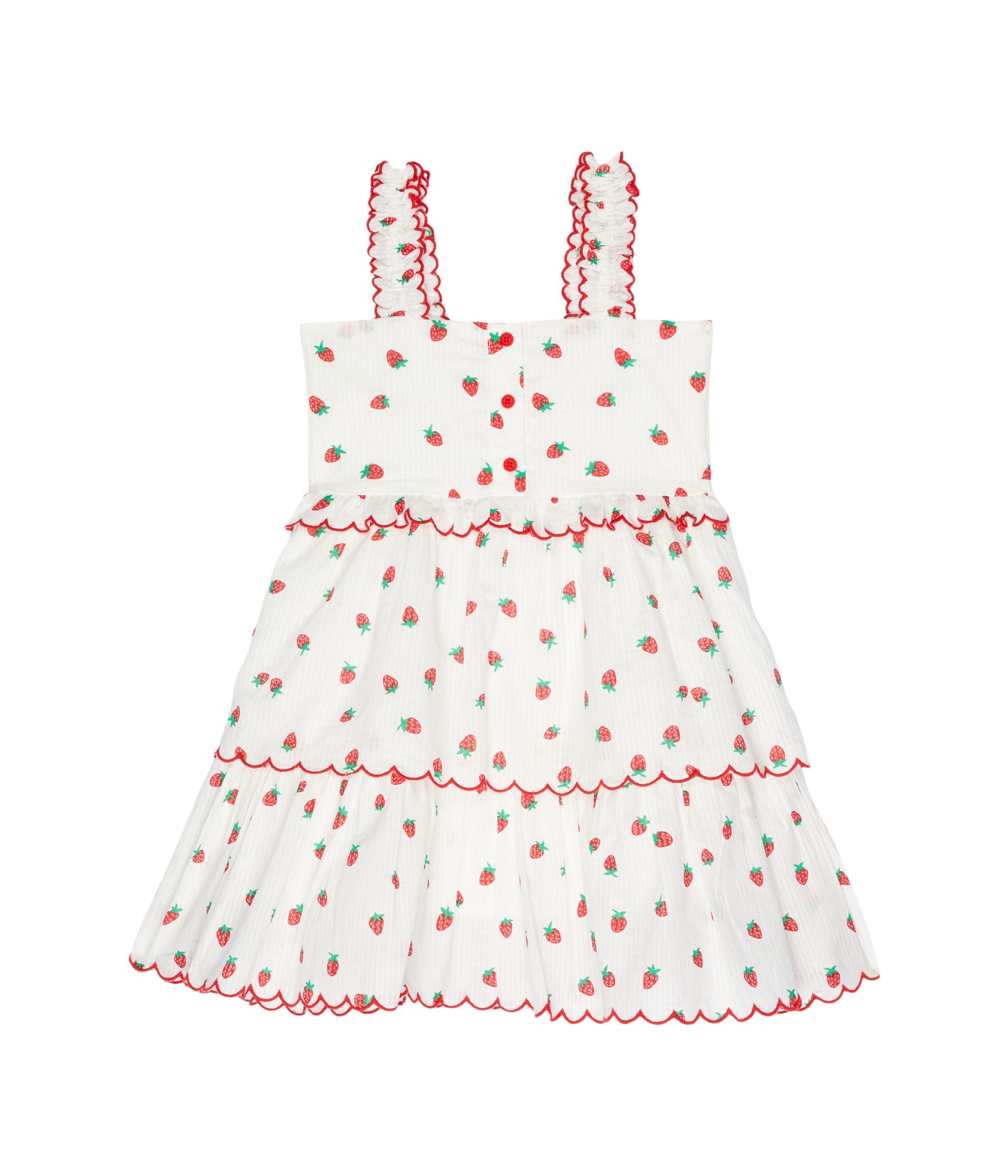 Stella McCartney Girls Strawberry Print Dress - Toddler Little Kids Big Kids Sizes - Perfect for Birthday Parties School Events and Summer Outings