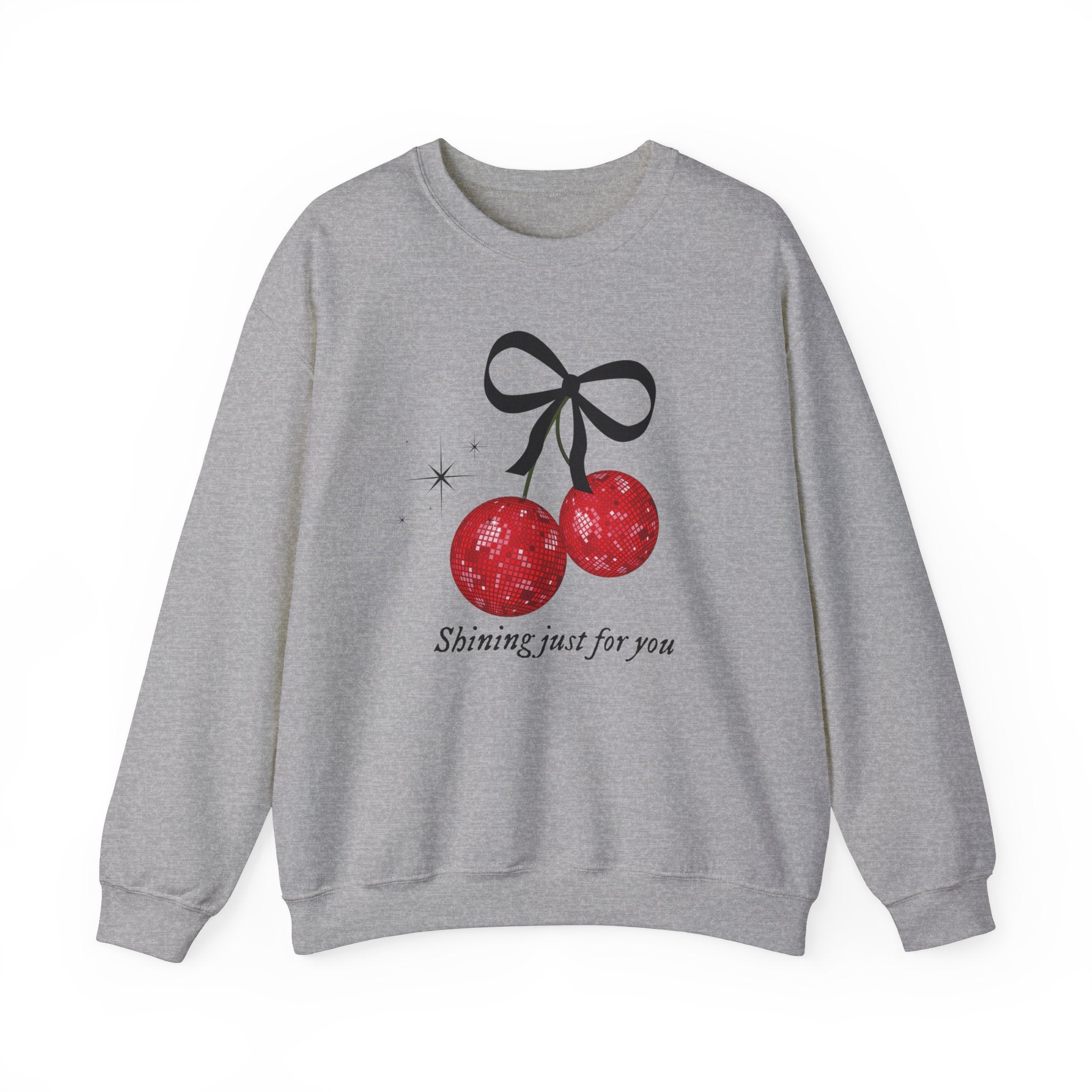 Shining Just for You Crewneck Sweatshirt - Trendy Embroidered Pullover for Women & Men | Perfect for Casual Wear, Street Style & Everyday Comfort
