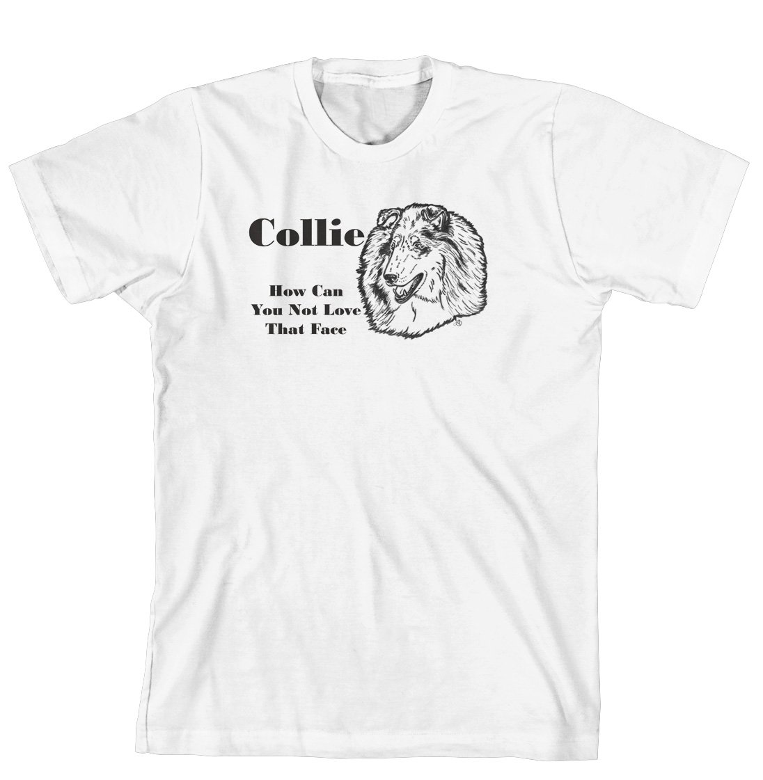 Cahoon's Closet Collie Face Brand T-Shirt - Funny Dog Lover Tee for Casual Wear & Gifts
