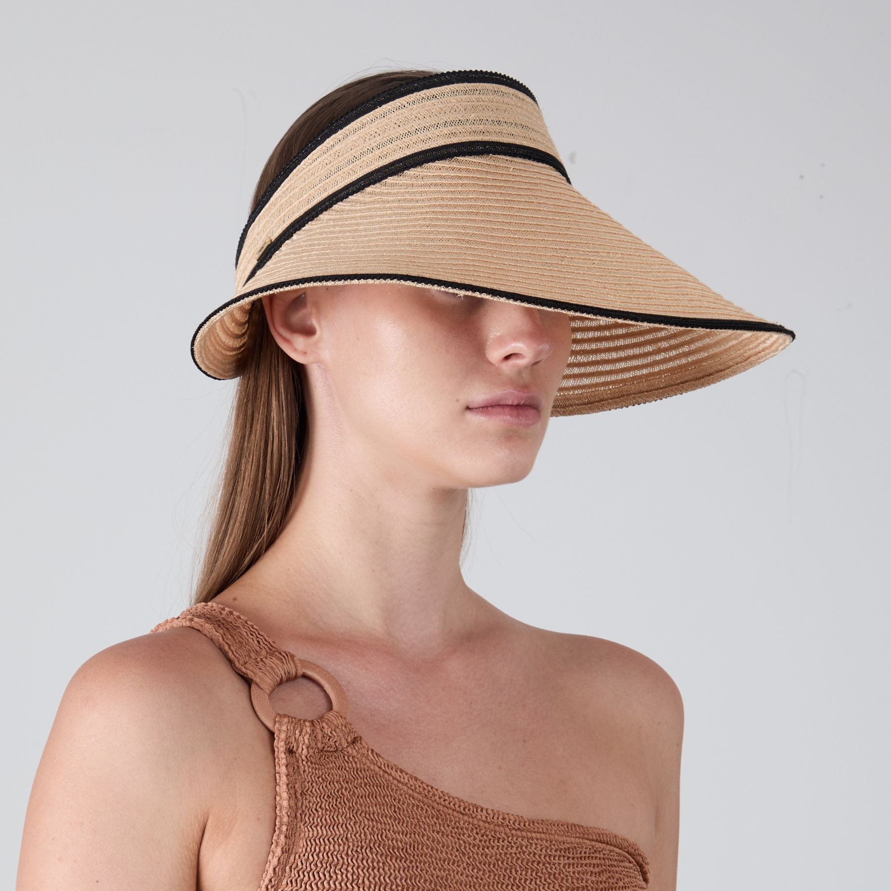 Trixie Packable Hemp Visor Hat - Adjustable Sun Hat for Women & Men - Lightweight Travel Hat for Beach, Hiking, Golf & Outdoor Activities
