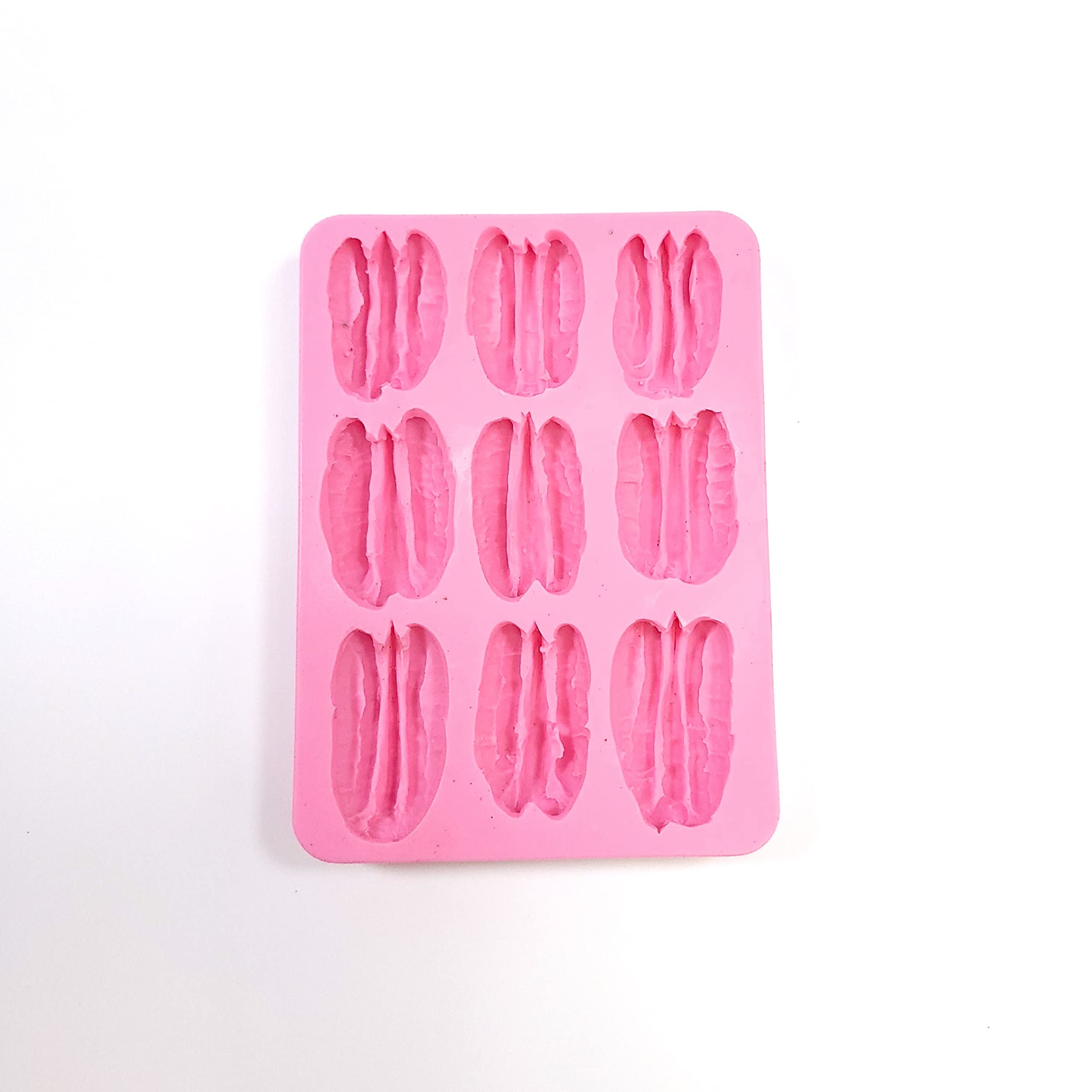 Premium 9-Cavity Pecan Silicone Mold for Soap, Wax Melts & Candles - Food-Grade Baking Mold - Realistic Pecan Design for DIY Crafts & Home Decor
