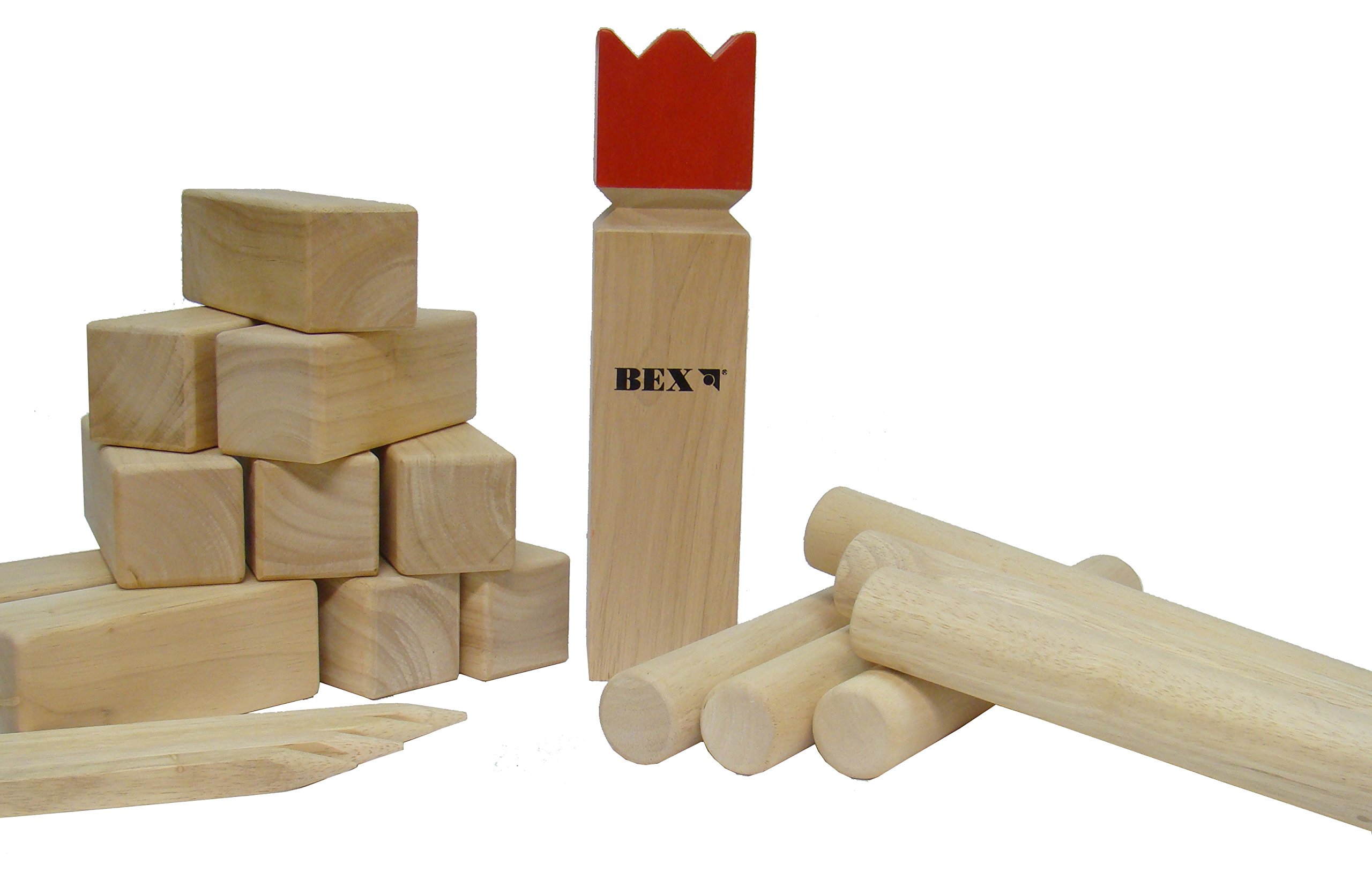 BEX Wooden Garden Games Set - 30x7x7 cm Outdoor Lawn & Backyard Fun for Family, Kids, and Parties