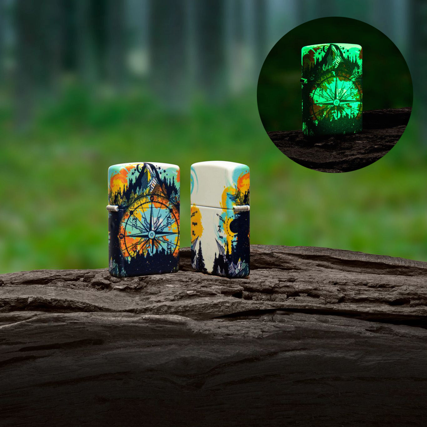 Compass Design Glow in The Dark 540 - High Visibility Outdoor Adventure Gear for Hiking, Camping & Nighttime Navigation