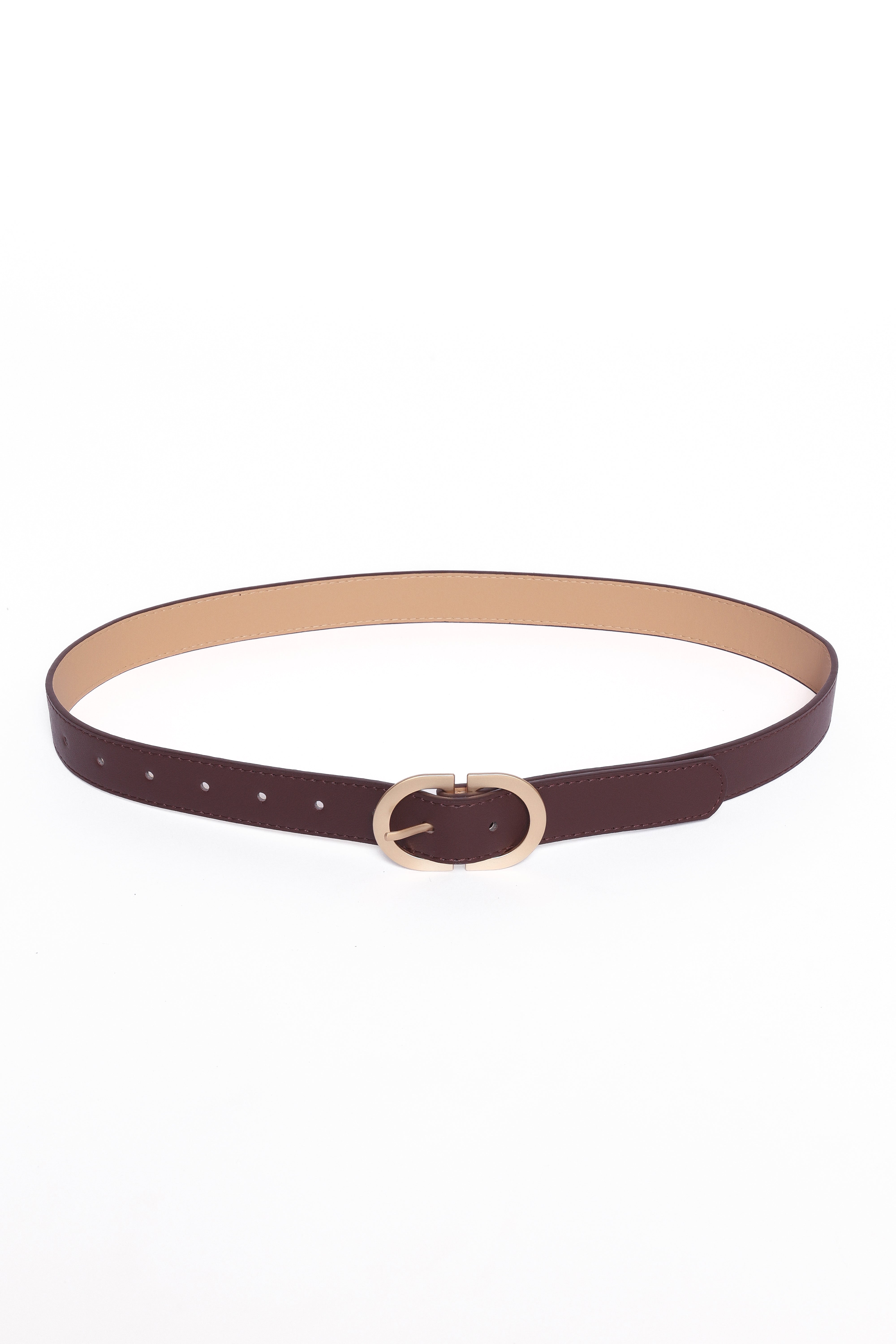 Abbott Genuine Leather Belt for Men - Dark Brown Dress Belt - Classic & Stylish for Office, Business, and Formal Occasions