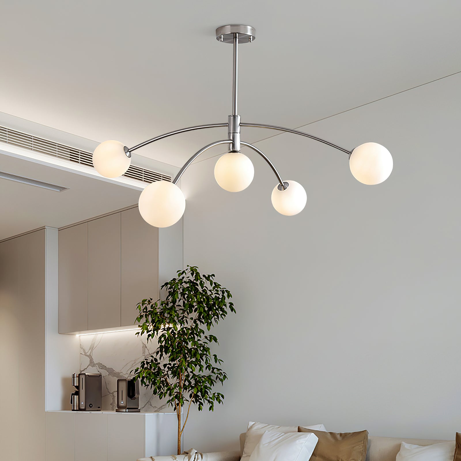 Elegant Fellows Chandelier - Modern Crystal Ceiling Light Fixture for Dining Room, Living Room & Bedroom | Perfect for Home Decor & Interior Design