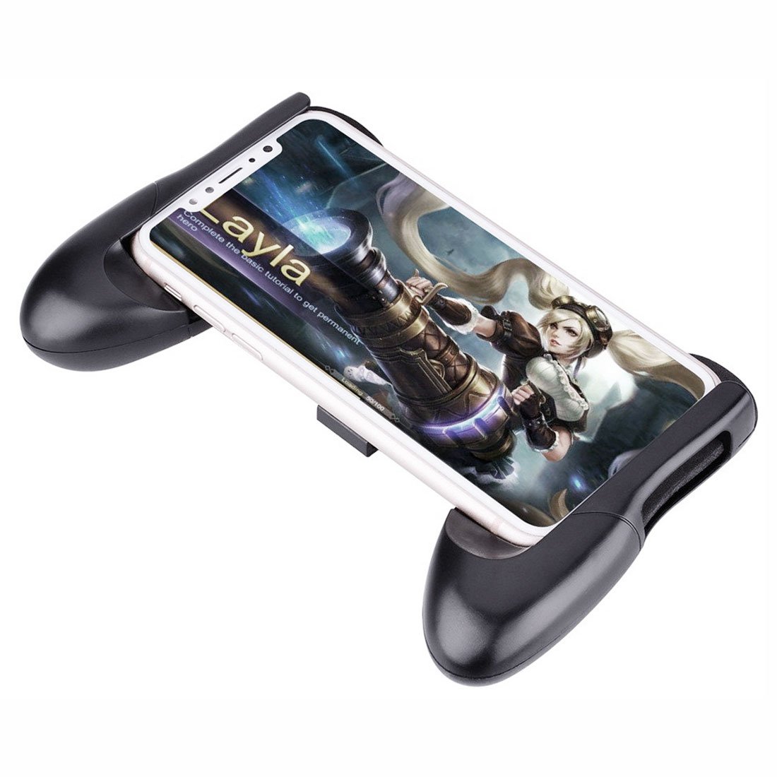 GARASANI Portable Game Controller for iPhone & Android - Ergonomic Phone Gamepad Joystick Grip with Adjustable Holder (Fits 4.5-6.5 Inch Phones) - Perfect for Mobile Gaming, Travel & Commuting