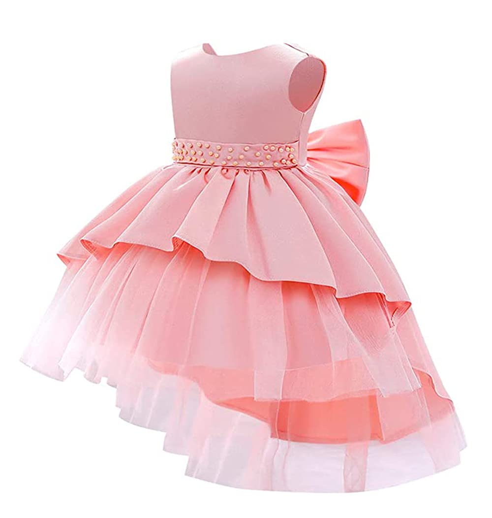 LZH Baby Girls Formal Gowns - Elegant Lace Pageant & Wedding Dresses for Toddlers - Perfect for Birthday Parties, Christenings & Special Occasions