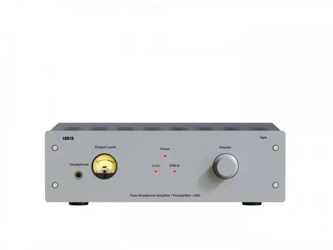 LAB 12 HPA OTL Tube Headphone Amplifier & Preamplifier with USB DAC - High-End Audio Equipment for Audiophiles & Home Studio Recording