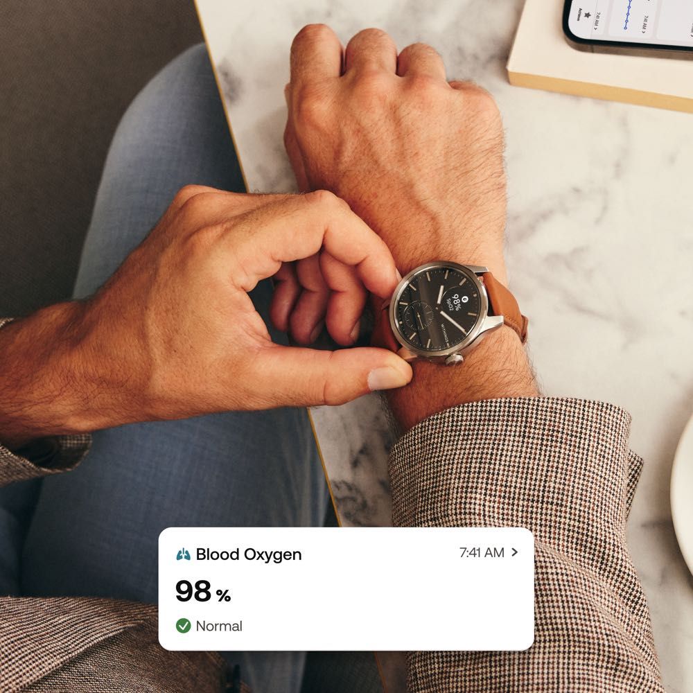 Withings ScanWatch 2 (42mm) - Premium Hybrid Smartwatch with ECG, SpO2 & Heart Rate Monitoring | Stylish Health & Fitness Tracker for Men & Women | Perfect for Workouts, Sleep Tracking & Daily Activity Monitoring
