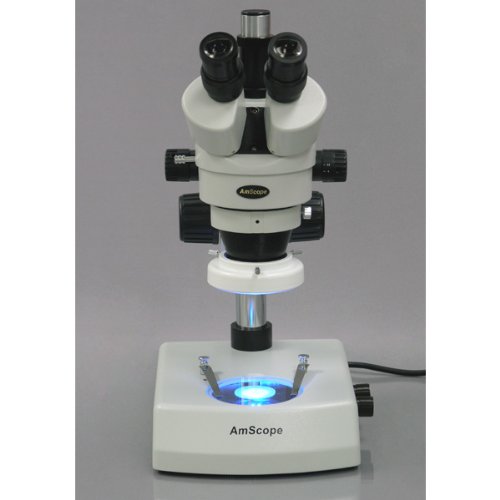 AmScope 3.5X-90X Trinocular Stereo Microscope with LED Illumination & 18MP Digital Camera - Perfect for Jewelry Inspection, Coin Collecting, and Scientific Research