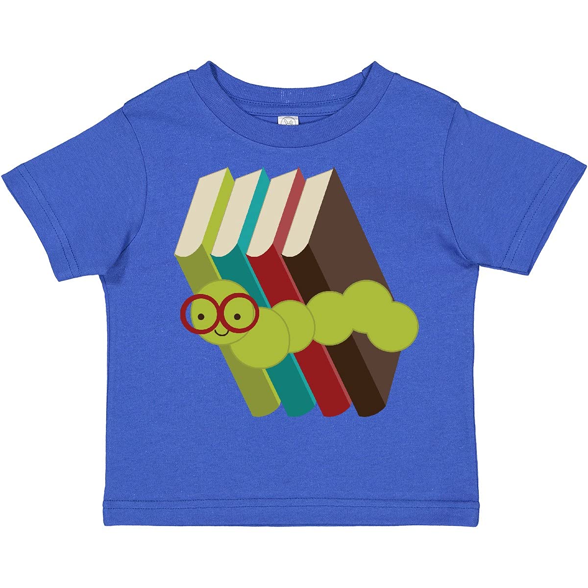 Inktastic Bookworm Reading Toddler T-Shirt - Cute Kids Book Lover Tee for Boys & Girls - Perfect for Library Visits, Storytime & Bookworm Birthday Parties