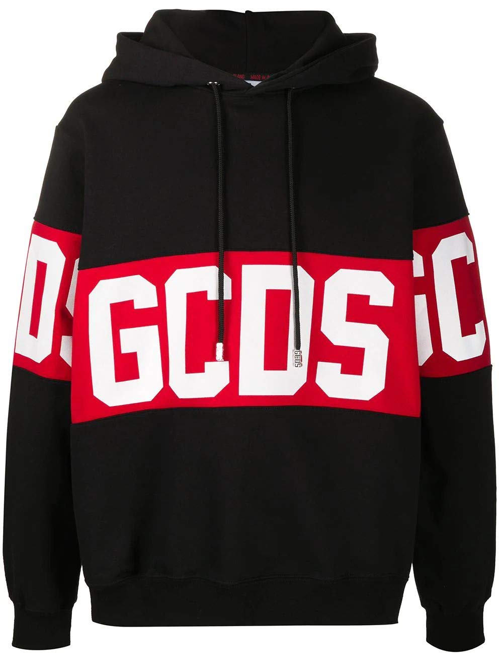 GCDS Luxury Fashion Men's Black Cotton Sweatshirt | Spring Summer 2020 Collection | Casual Streetwear & Lounge Wear for Everyday Comfort