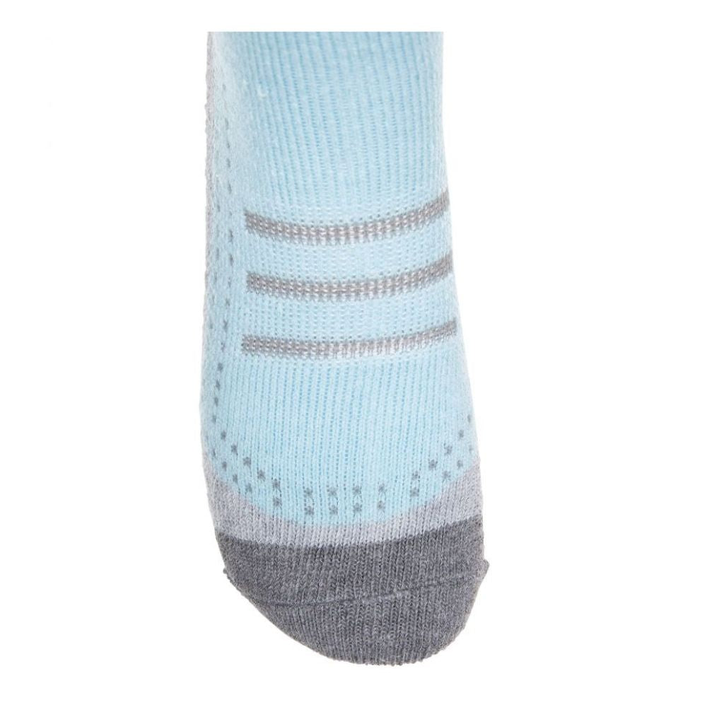 Trespass Janus II Women's Comfort Ski Socks - Aqua/Mist Twin Pack - Warm & Breathable for Skiing, Snowboarding & Winter Sports