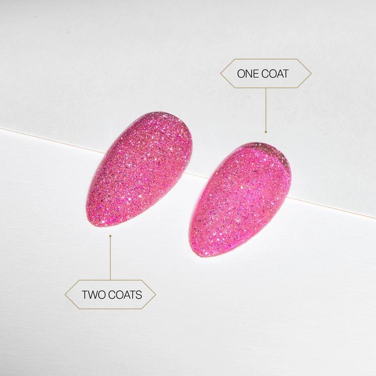 Apres Flash Glitter Gel FG10 - Kama/Karma Color - Professional Nail Art Glitter Gel for Salon & Home Manicures - Perfect for Parties, Weddings & Special Occasions