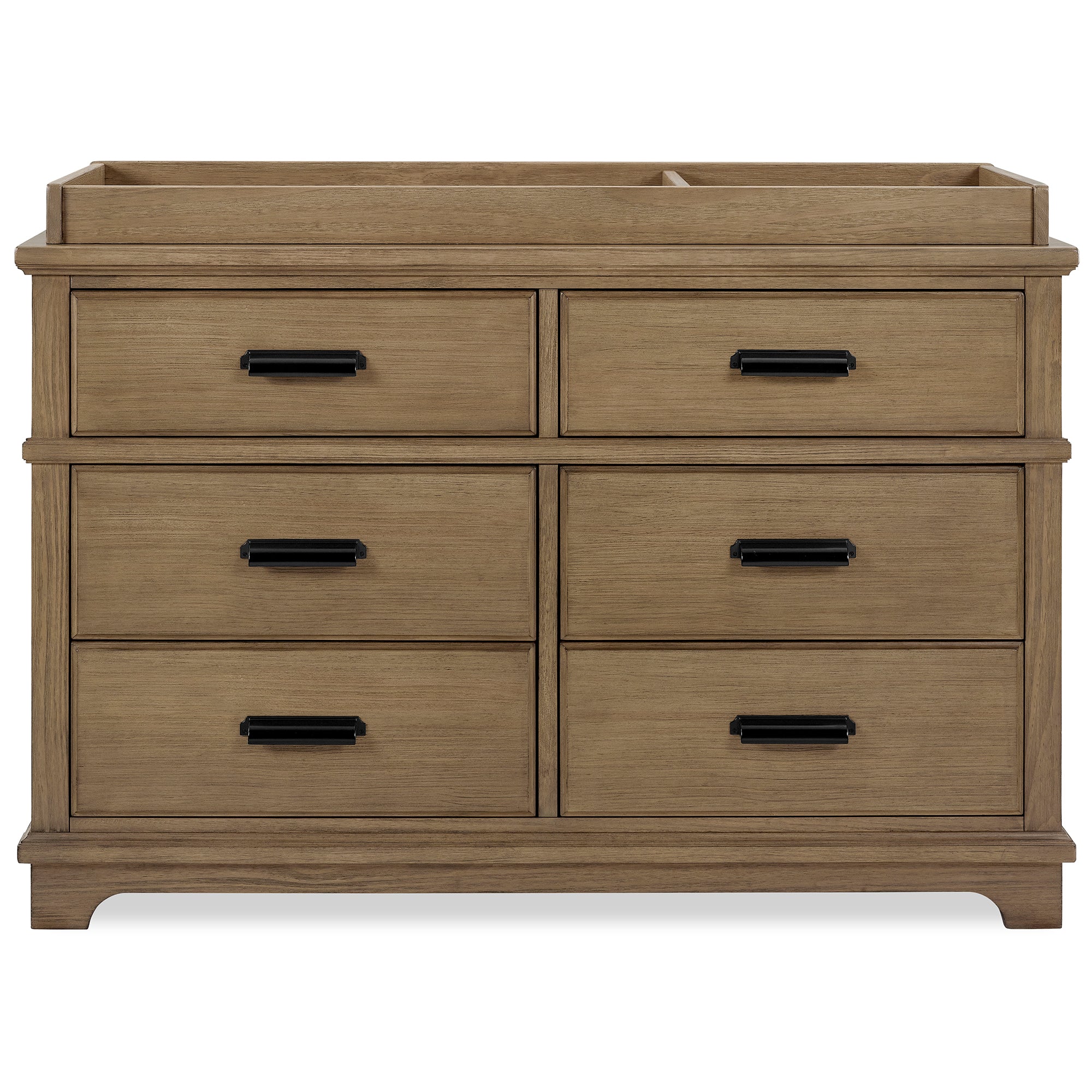 Asher 6-Drawer Baby Dresser with Changing Table Top & Secure Interlocking Drawers - Perfect for Nursery Organization & Diaper Changes