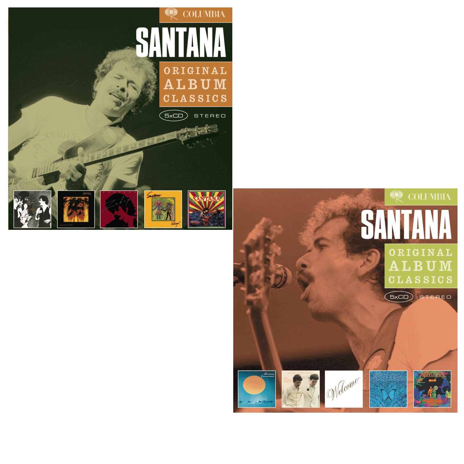 Original Album Classics Vol. 1 & 2 - Santana Greatest Hits CD Bundle | Classic Rock Music Collection for Home, Car & Party Playback