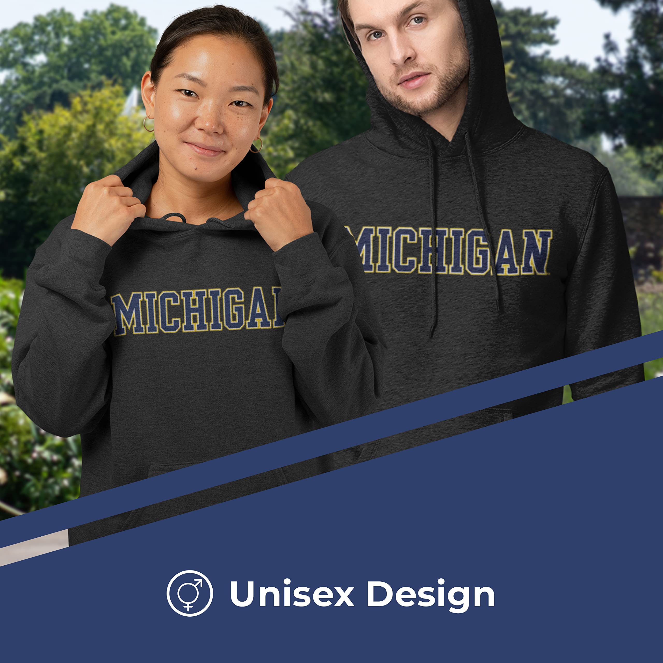 NCAA Cotton Blend Charcoal Hooded Sweatshirt for Adults - Soft Ringspun Fabric, Comfortable & Versatile - Perfect for Game Day, College Spirit Wear & Casual Outfits