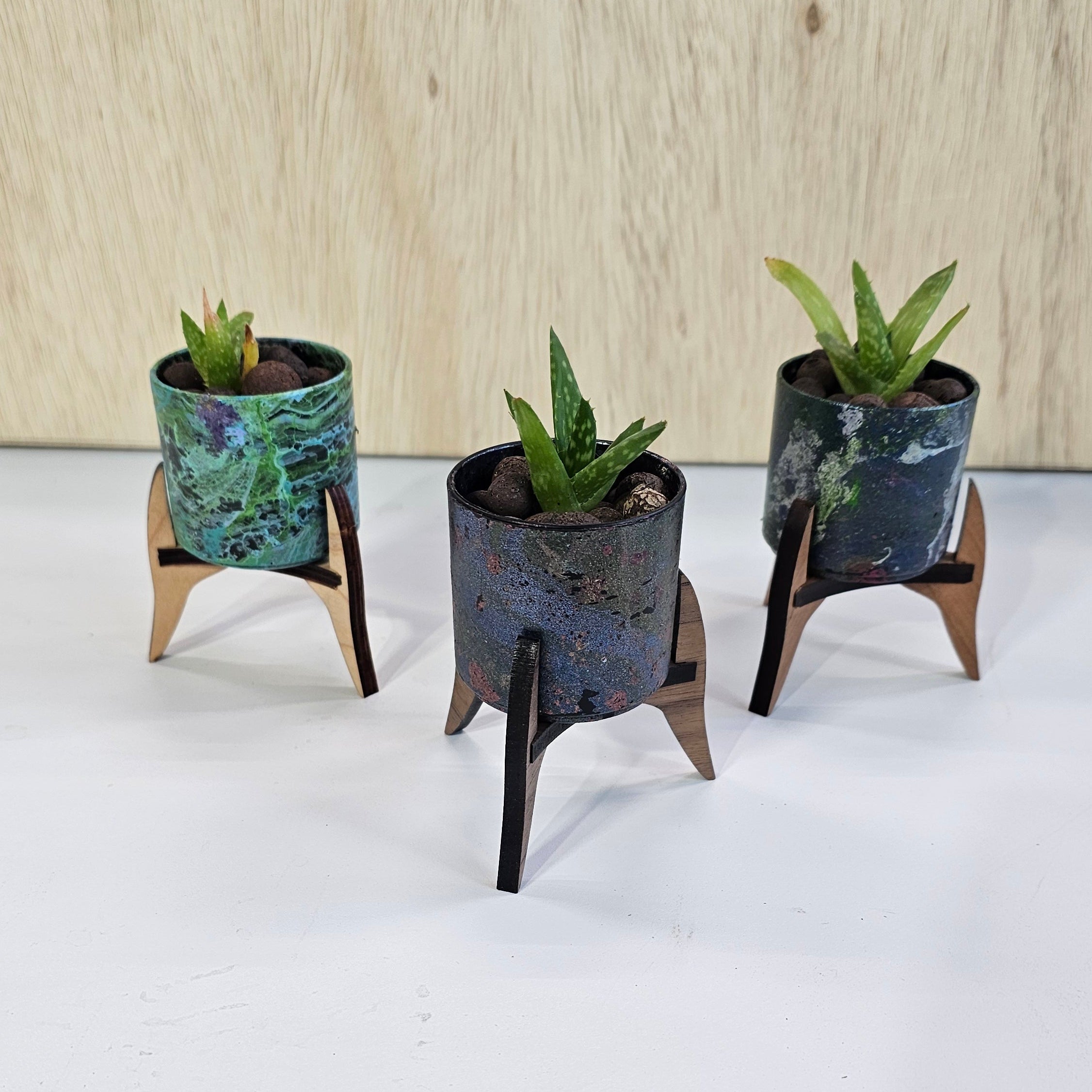Mini Plant Stand for Indoor Plants - 2 Tier Flower Pot Holder for Small Spaces, Perfect for Home Decor, Balcony, and Office Use