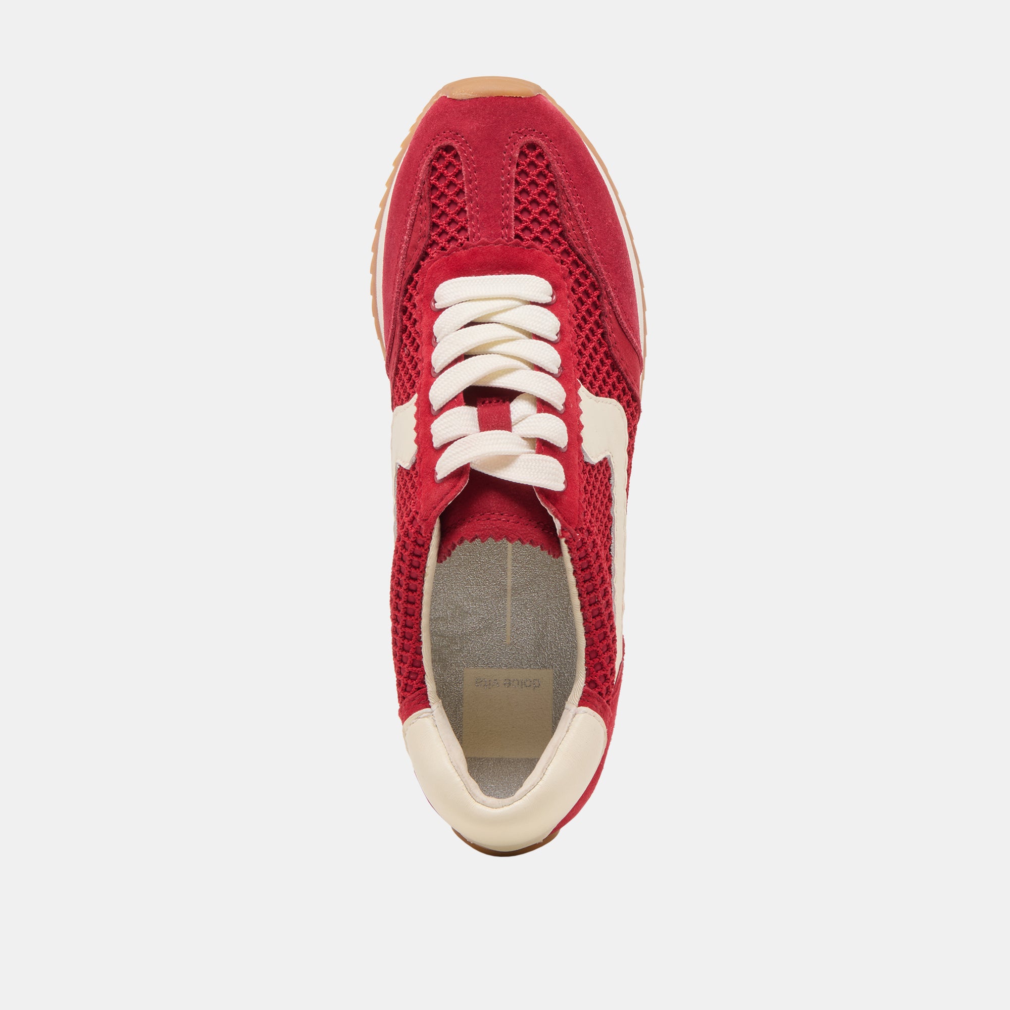 B.NTCD Men's Mesh Sneakers - Breathable Crimson Woven Fabric Running Shoes for Gym, Walking & Casual Wear