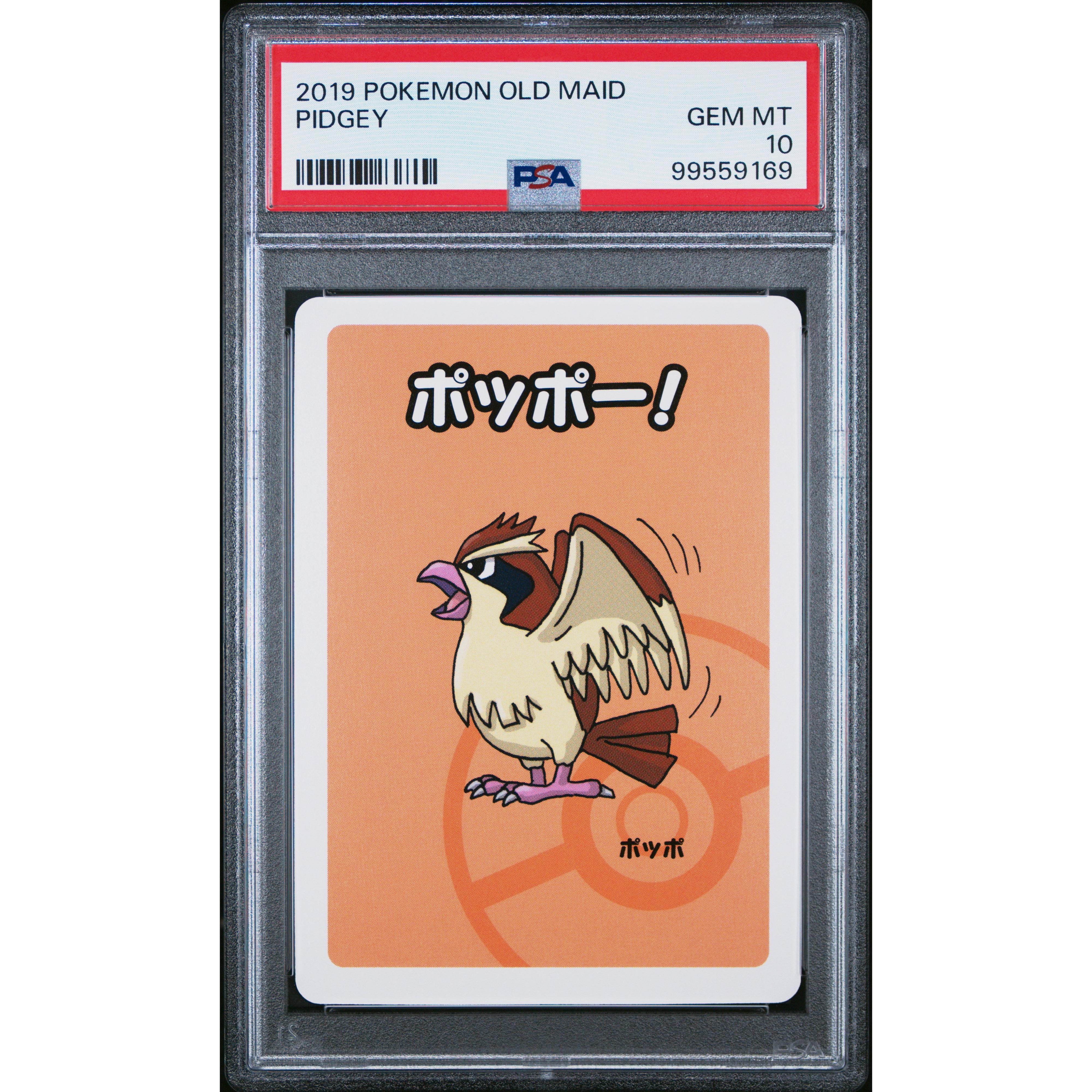 2019 Pokemon Japanese Old Maid Pidgey Trading Card PSA 10 Gem Mint - Perfect for Collectors, Gaming & Investment