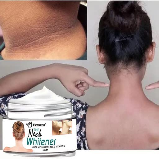 Whitening Neck Cream for Dark Spots - Brightens Neck, Knees & Elbows | Intense Dark Spot Removal for Dull Skin | 50gm | Perfect for Nighttime Skincare & Uneven Skin Tone Correction