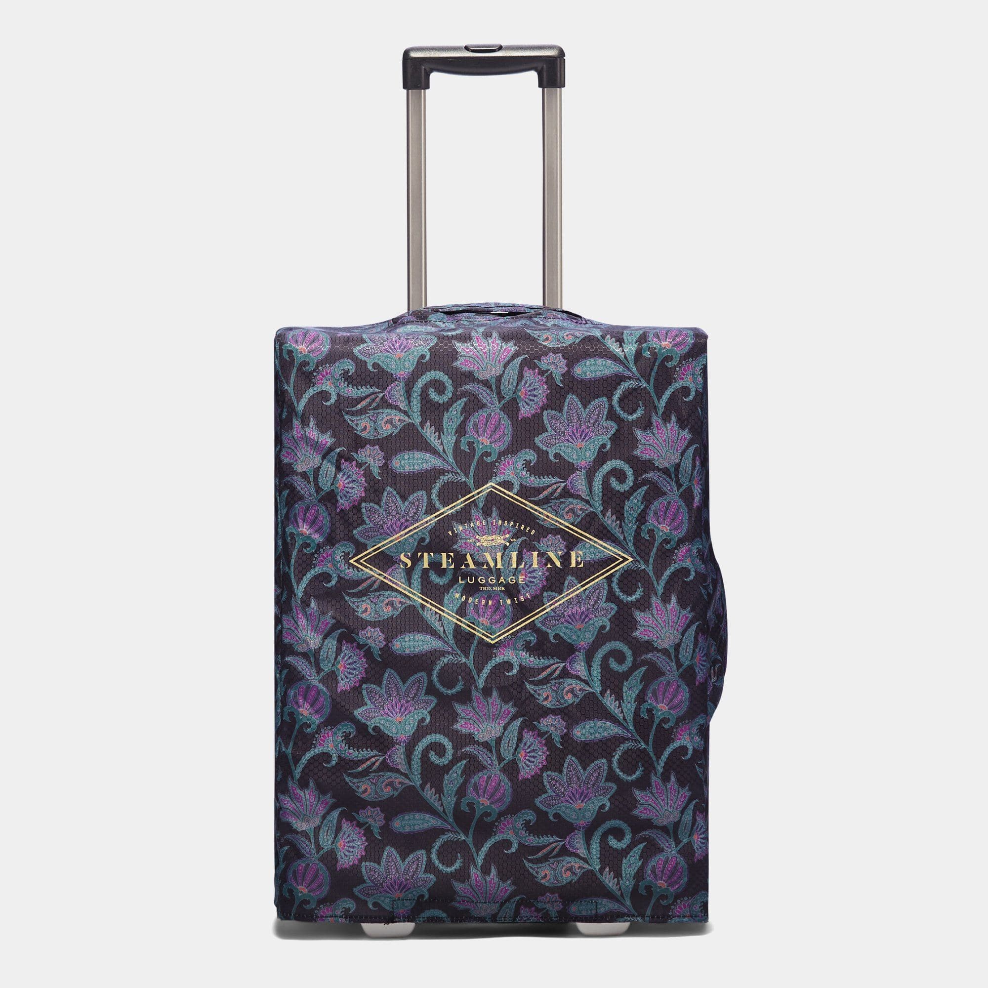 Jacquard Protective Cover for Carry-On Luggage - Durable & Stylish Travel Accessory for Airplanes, Trains & Road Trips