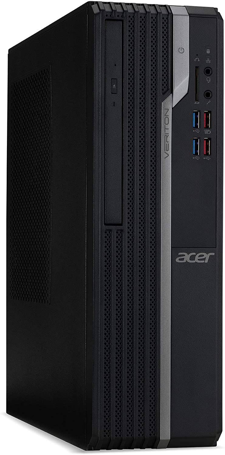 Acer Veriton X4 VX4665G Small Form Factor Desktop PC - Intel Core i5-9400 2.9GHz, 8GB RAM, 256GB SSD, DVD RW, WiFi, Bluetooth 5.0, Windows 10 Pro - Perfect for Home Office & Business Computing