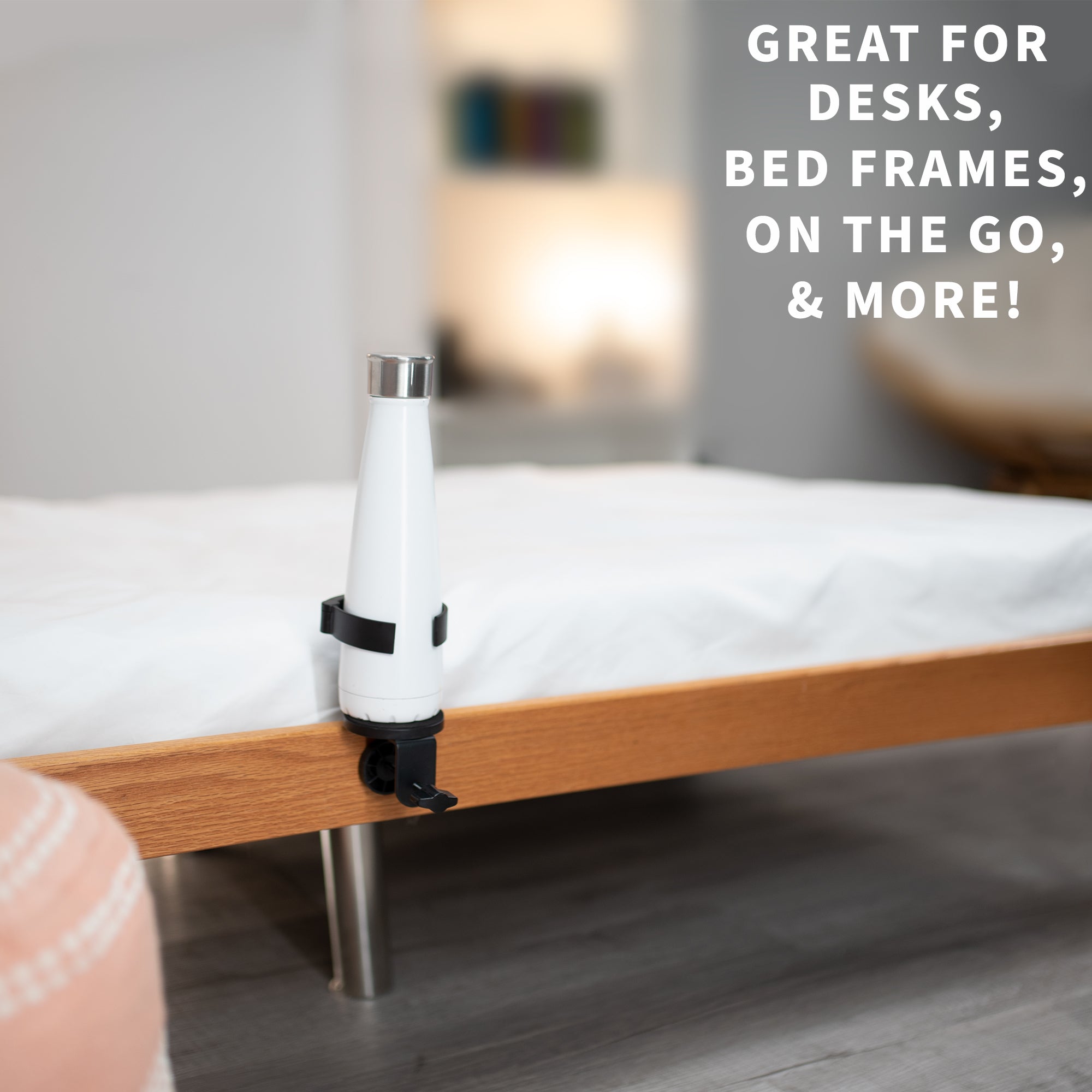 Sturdy Clamp-On Desk Cup Holder - Secure Drink Holder for Office, Home & Car - Perfect for Coffee, Tea & Beverages