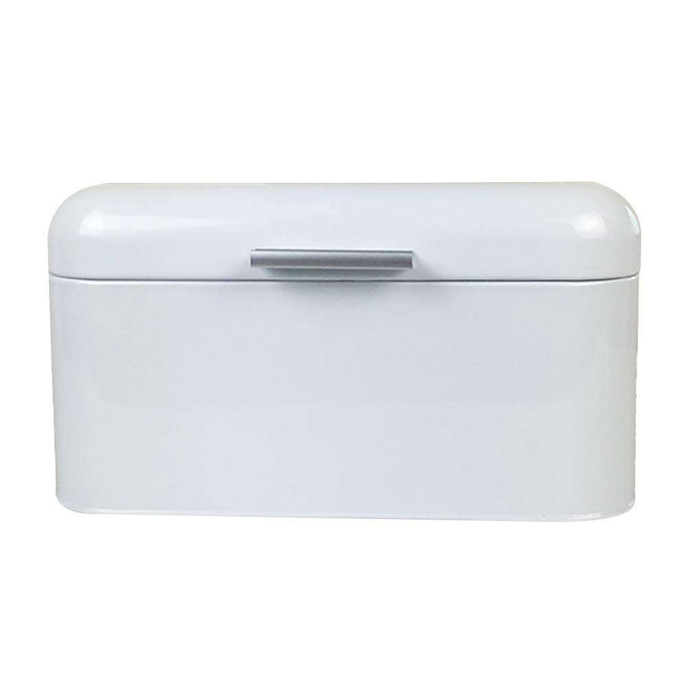Metal Storage Box for Home & Office - Large Capacity Bread-Shaped Organizer Container for Kitchen, Pantry, or Workspace - Red